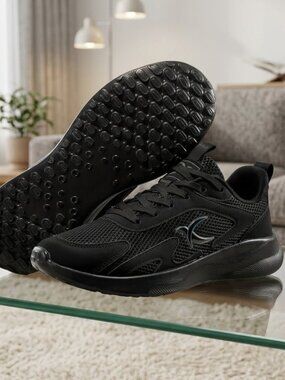 Comfortable Black Memory Foam Walking Shoes Size 10